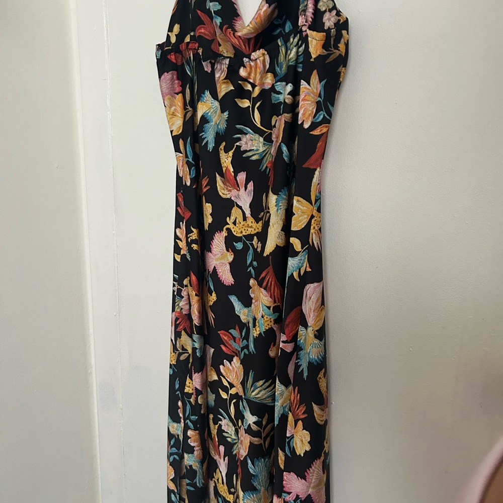 Inspired Hearts Black Floral Maxi Dress